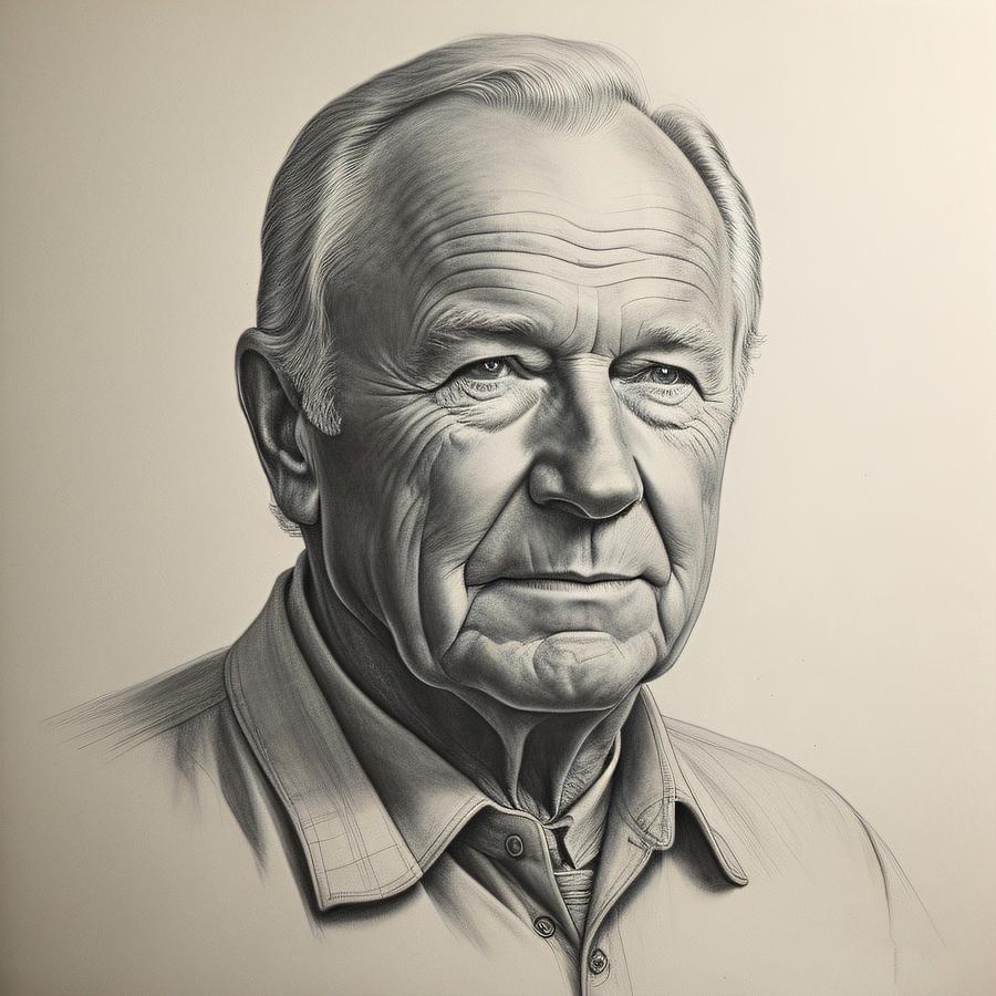 Arnold Palmer Sketch Digital Art by Bob Smerecki - Fine Art America