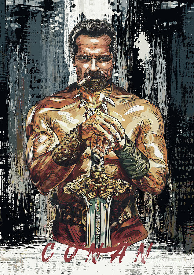 Arnold Schwarzenegger Digital Art by Andrzej Szczerski