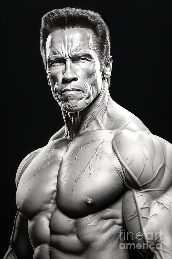 Arnold Schwarzenegger Digital Art by Fine Art Attic - Fine Art America