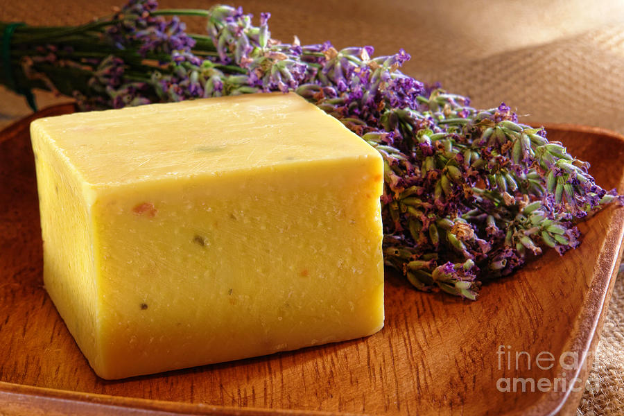 Aromatherapy Natural Soap and Lavender Photograph by Olivier Le Queinec