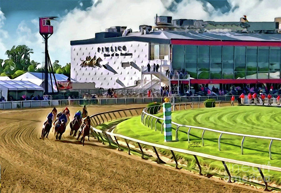 Around the First Turn Pimlico Digital Art by CAC Graphics