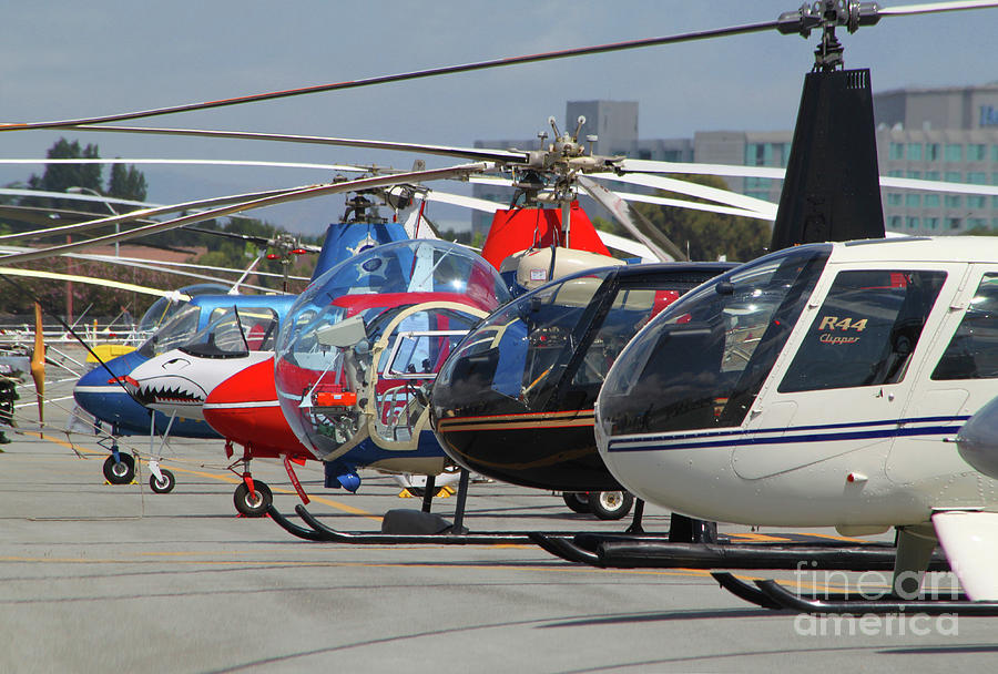  Array of Small Helicopters in San Carlos Photograph by Wernher Krutein