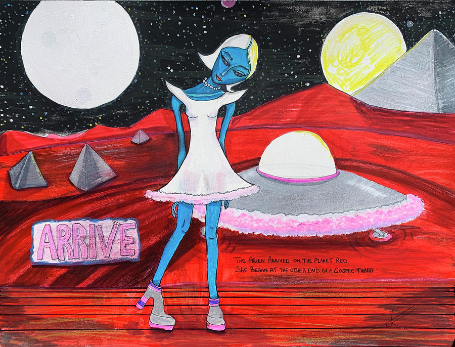 Arrival Painting by Similar Alien