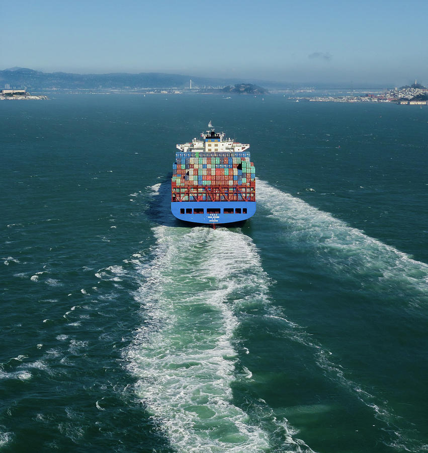 San Francisco Bay Photograph - Ship to Shore by Terry Walsh