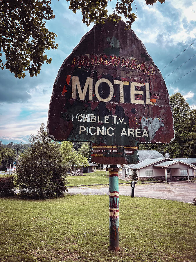 Arrowhead Motel, Whittier, North Carolina Photograph by Dawna Moore Photography