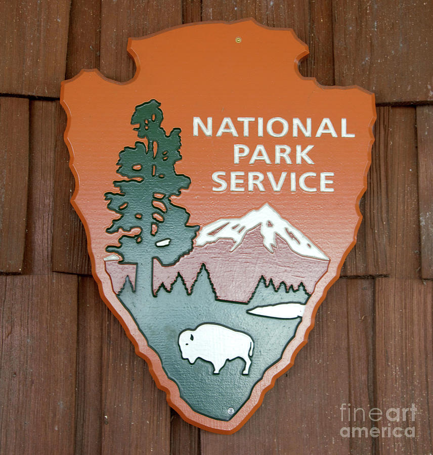 Arrowhead style NPS sign Photograph by David Lee Thompson