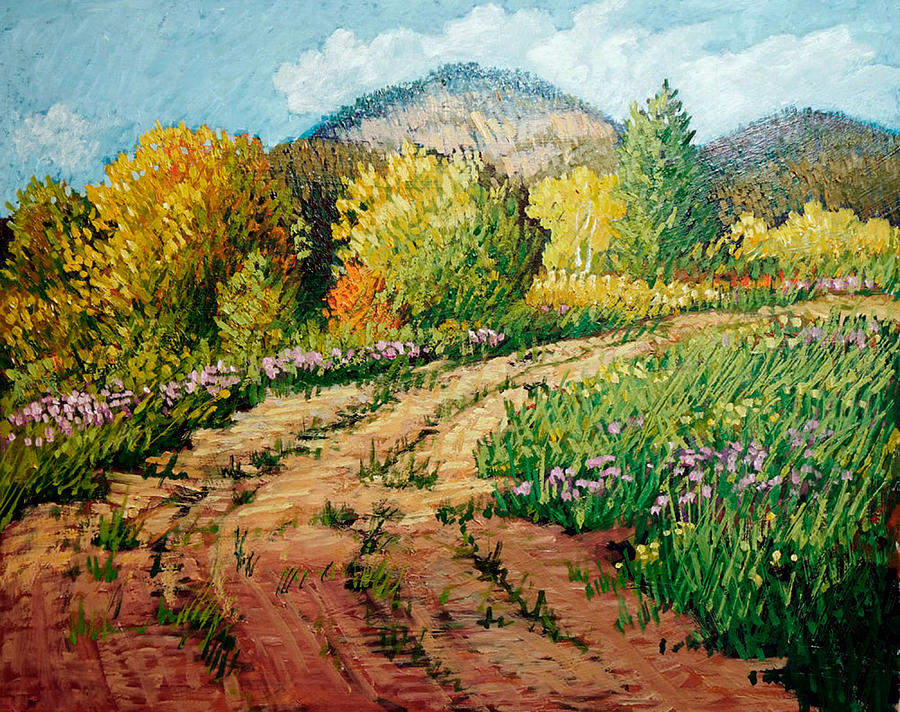 Arroyo Seco Autumn Painting by Donna Clair