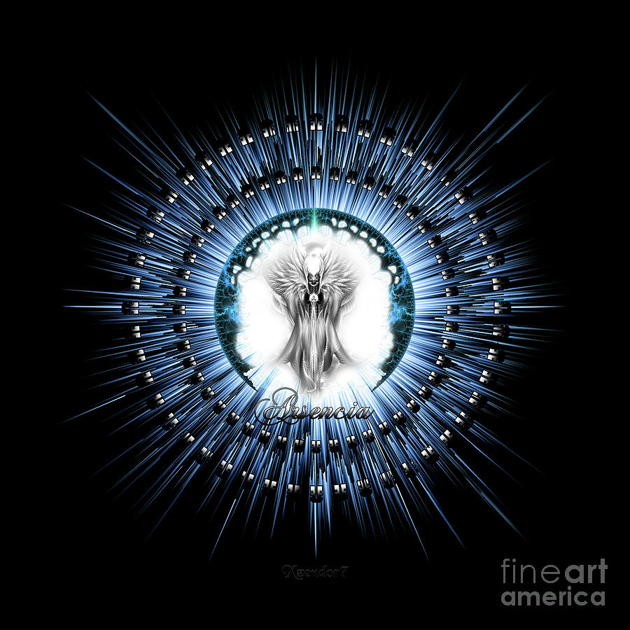 Arsencia Ethereal Silver Light Fractal Art Digital Art by Rolando Burbon
