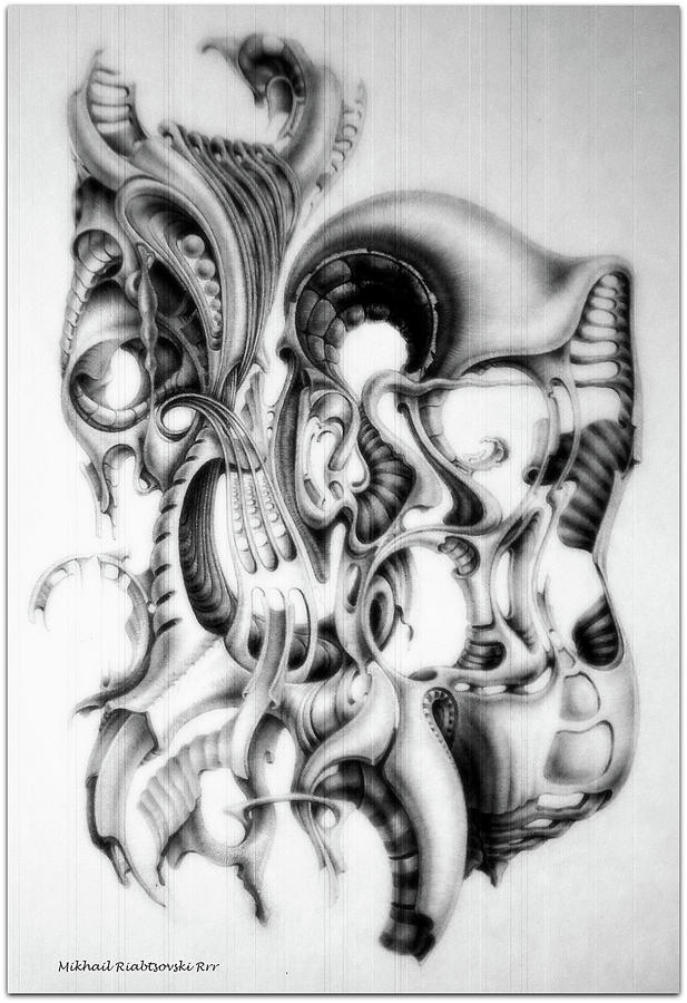 Art 5 Black and white. Drawing by Mikhail Riabtsovski - Fine Art America