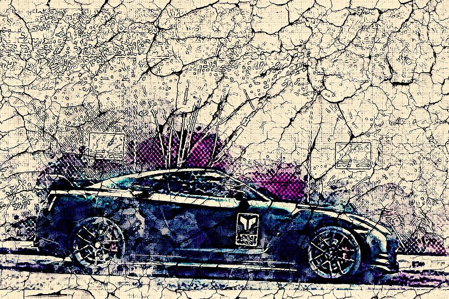 Art Abstract Nissan Gt R R Side View Tuning Cars Black Gt R