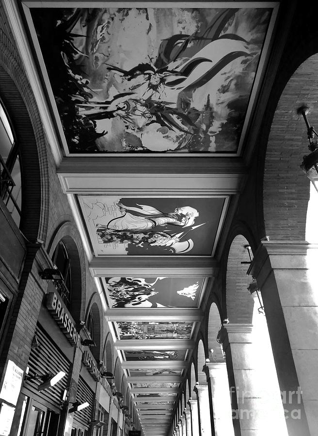 Art and Architecture Toulouse Black and White Photograph by Aisha Isabelle