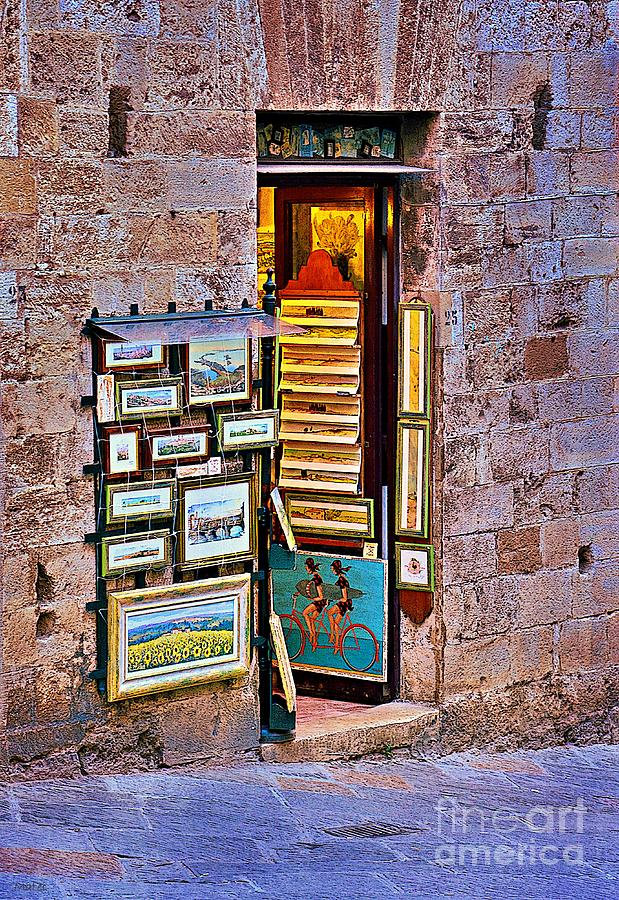 Art Atelier in San Gimignano Tuscany Photograph by Ramona Matei