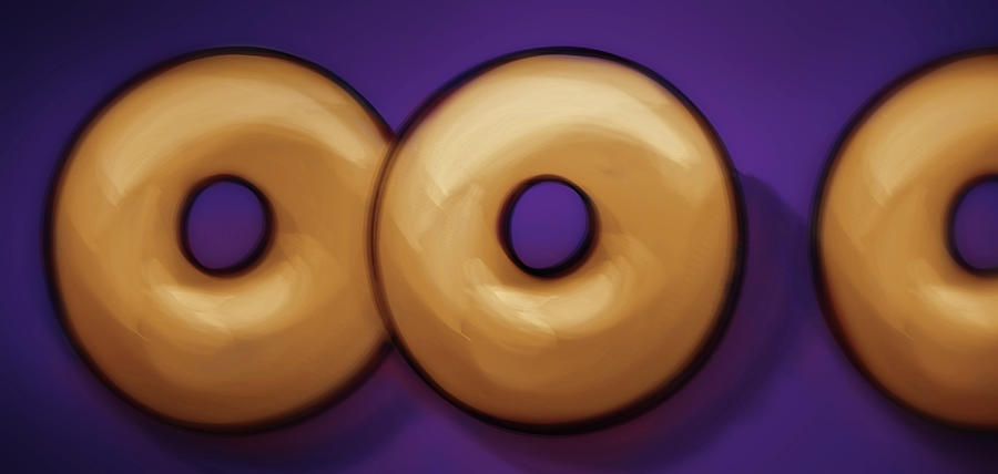 Art - Awesome Donuts Digital Art by Matthias Zegveld