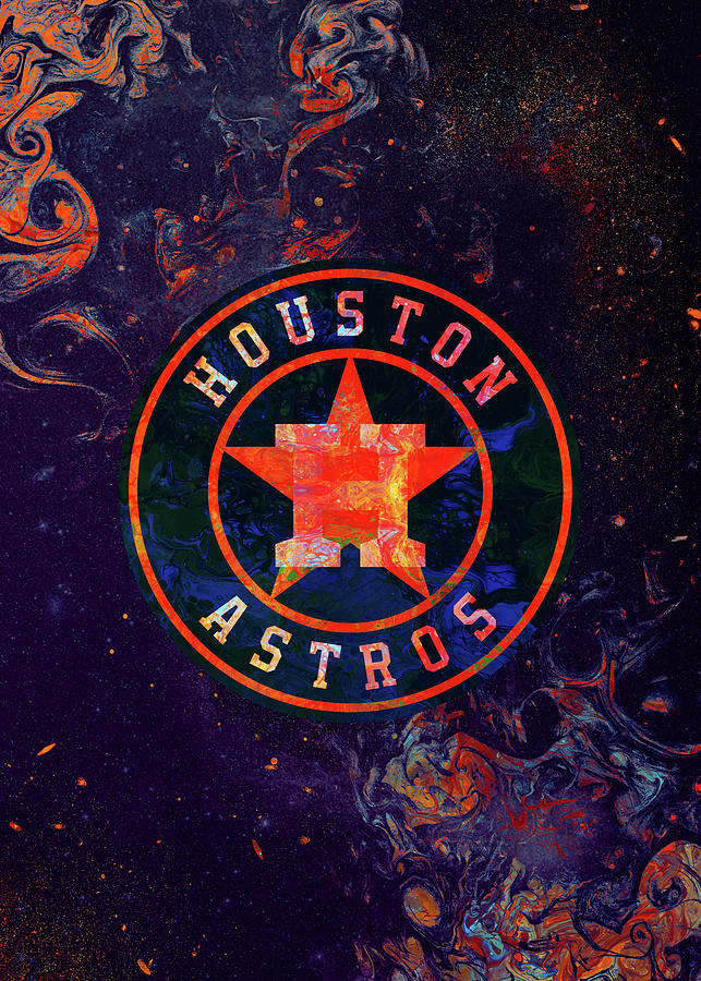 Art Baseball Houston Astros Drawing by Leith Huber - Pixels