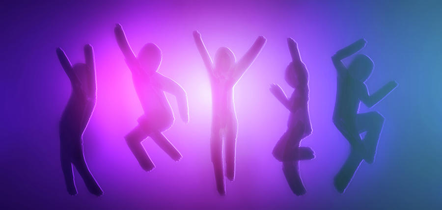 Dancing Digital Art - Art - Dancing for Life by Matthias Zegveld