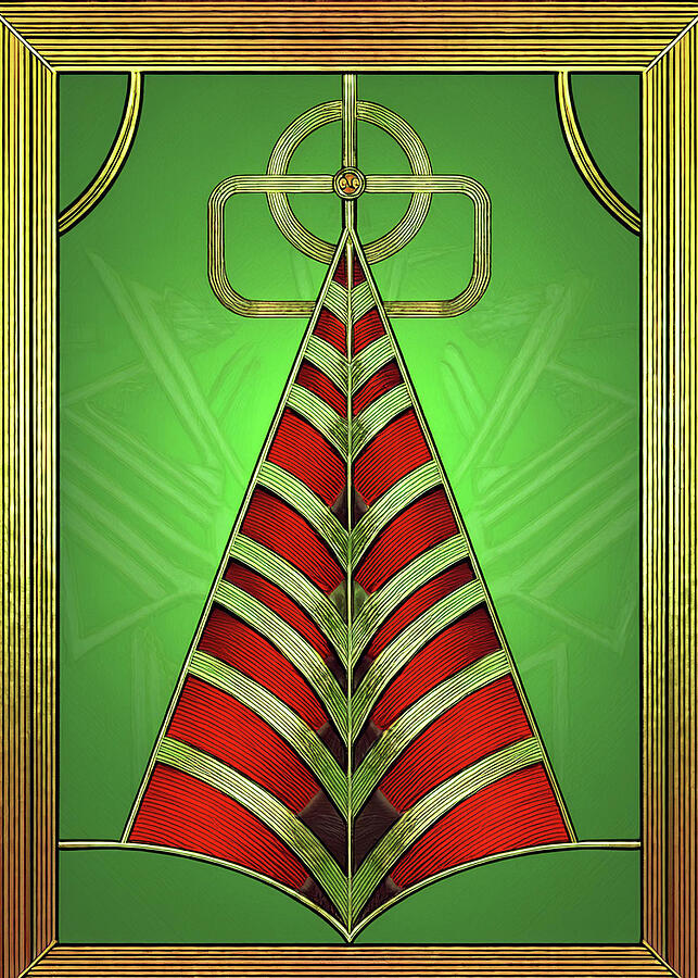 Art Deco Christmas Tree 6 Digital Art by Chuck Staley Art Deco Christmas Tree 6 Digital Art by Chuck Staley