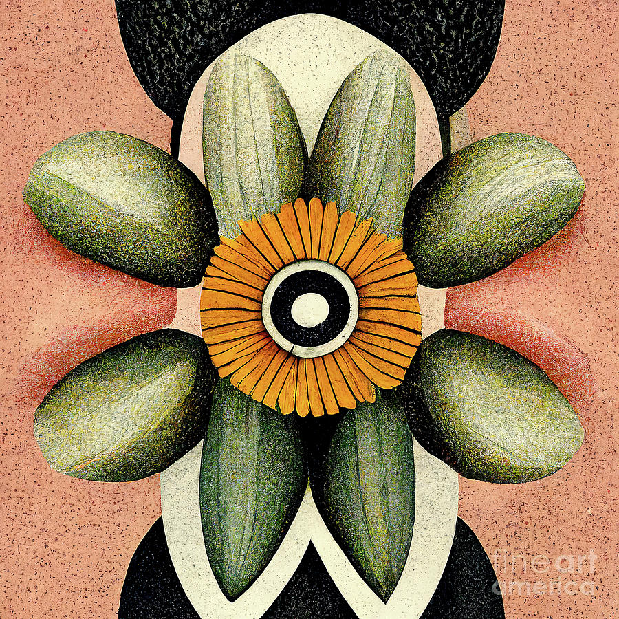 Art Deco Floral 04 Photograph by Jack Torcello