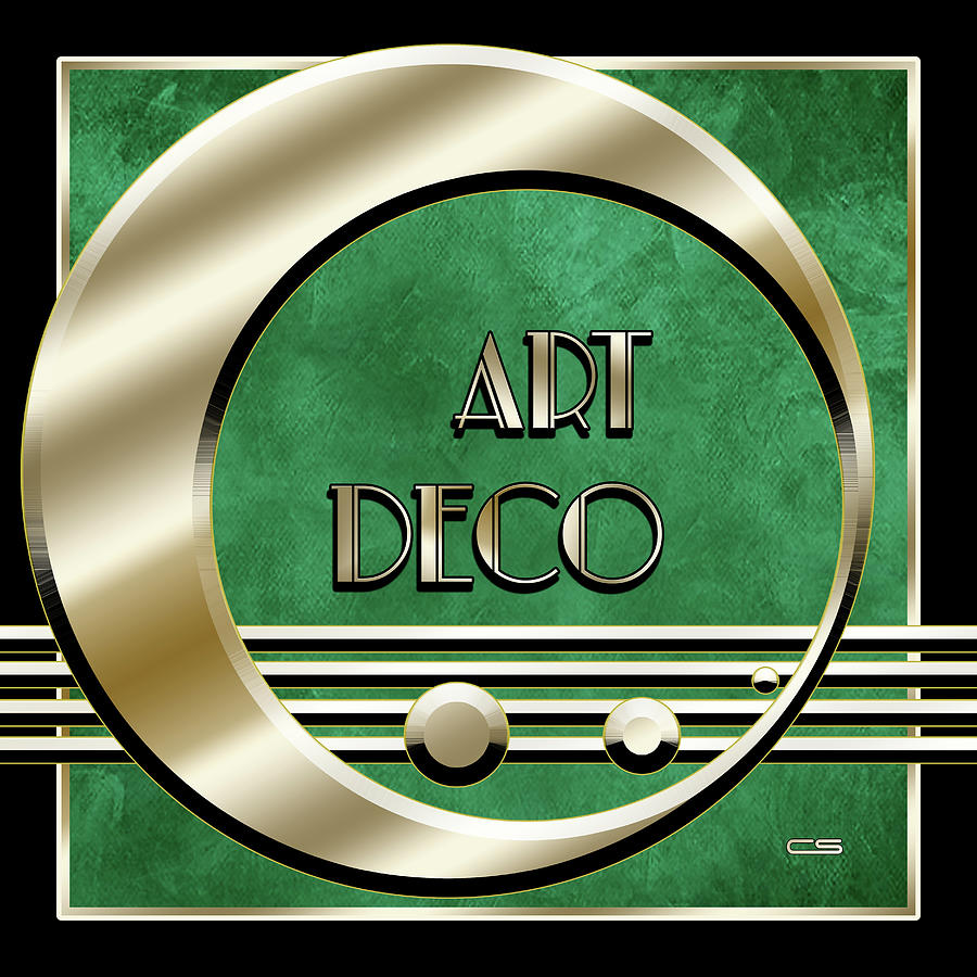 Art Deco Logo - 1 Digital Art by Chuck Staley