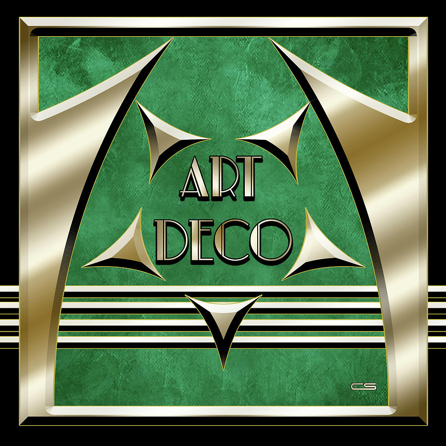 Art Deco Logo - 2 Digital Art by Chuck Staley
