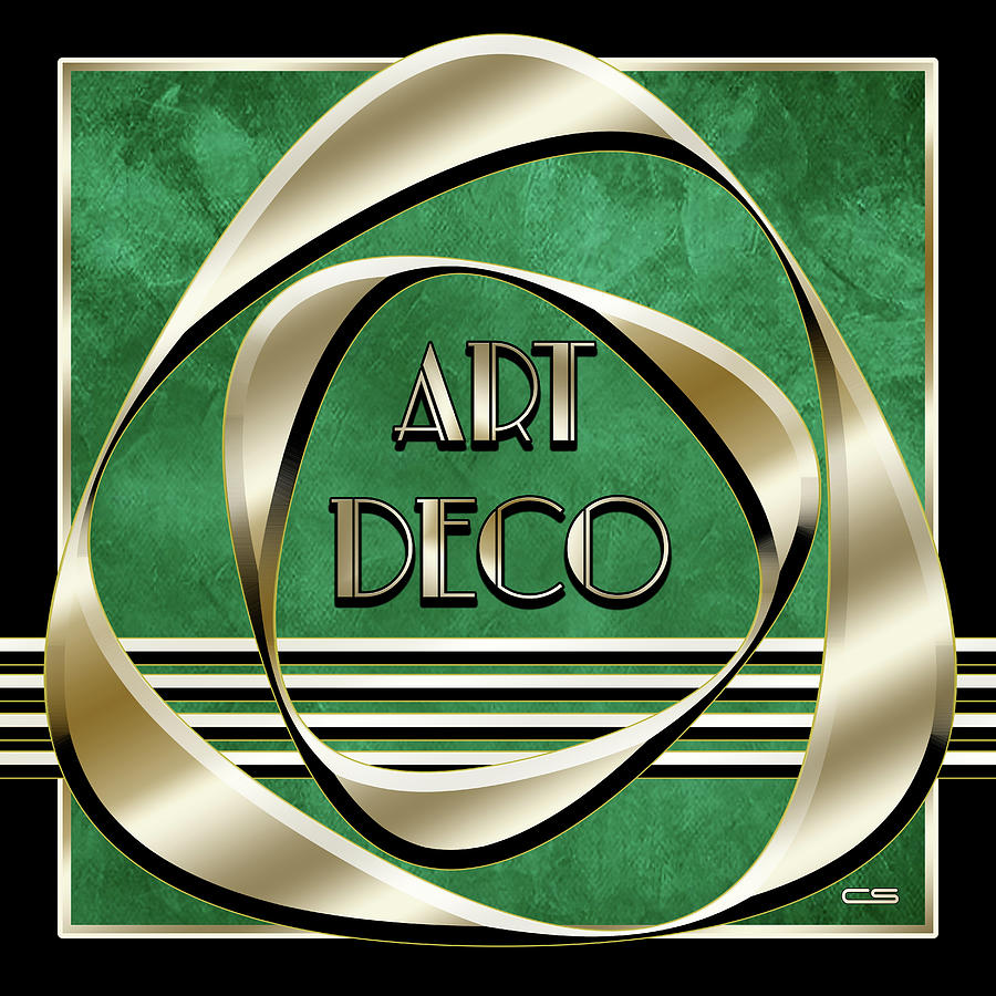 Art Deco Logo - 4 Digital Art by Chuck Staley