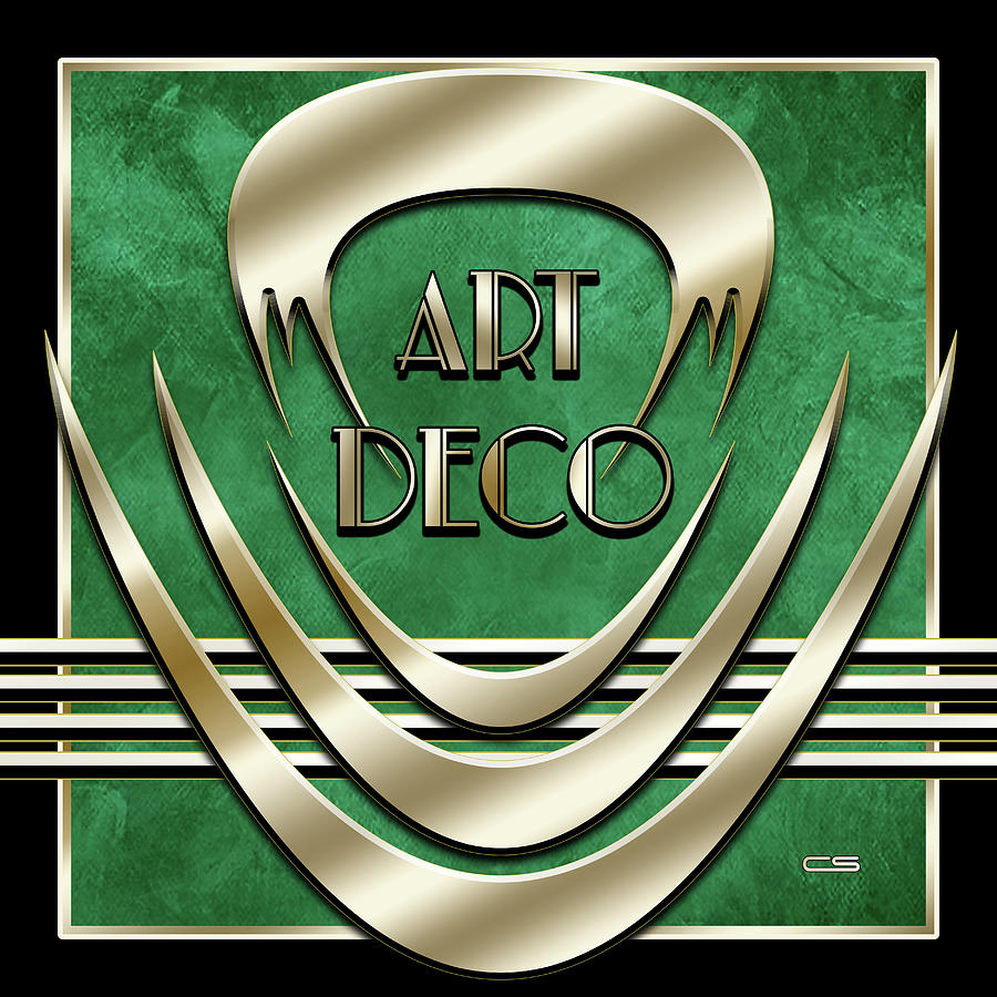 Art Deco Logo - 5 Digital Art by Chuck Staley