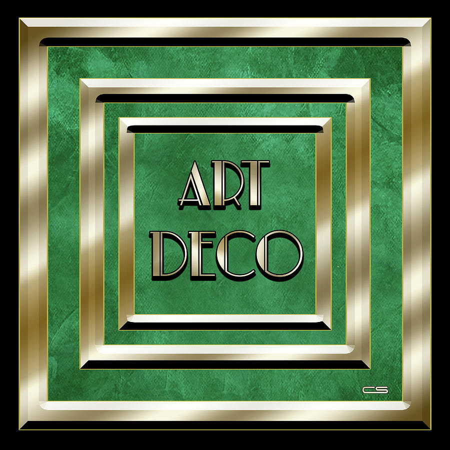 Art Deco Logo - 6 Digital Art by Chuck Staley