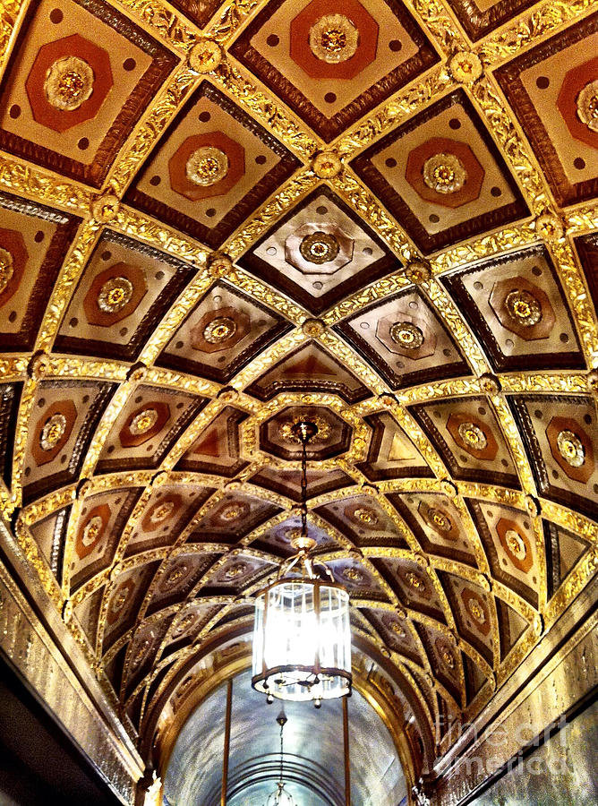 Art Deco Tin Ceiling Photograph by Onedayoneimage Photography