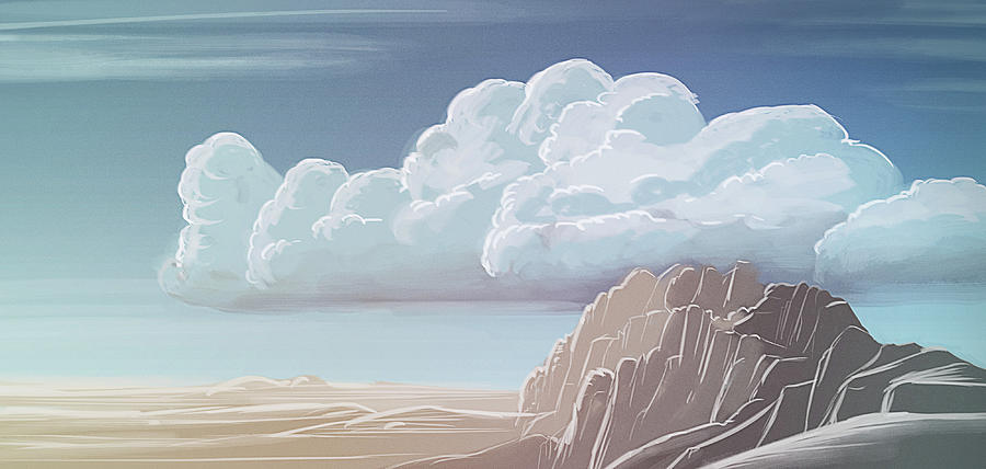 Mountains Digital Art - Art - Desert Mountains by Matthias Zegveld Mountains Digital Art - Art - Desert Mountains by Matthias Zegveld