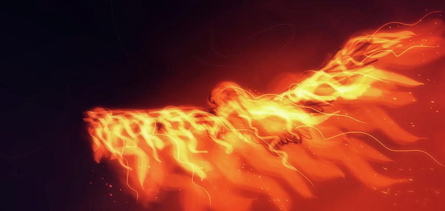 Art - Eagle of Fire Digital Art by Matthias Zegveld