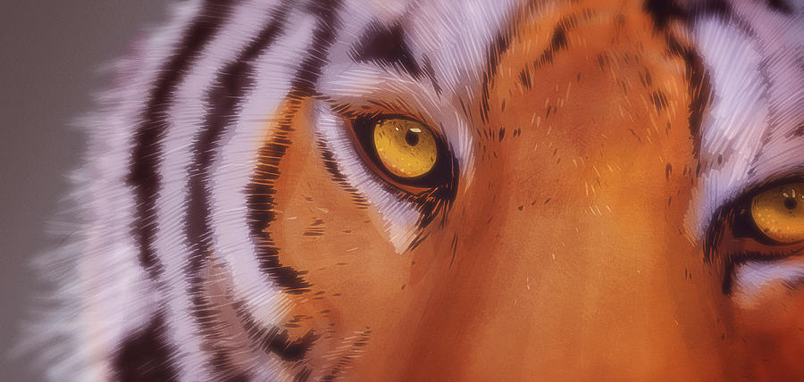 Art - Eye of the Tiger Digital Art by Matthias Zegveld