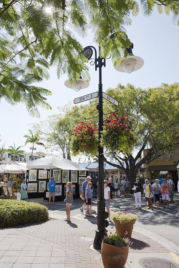 Art Festival on 5th Avenue in Naples Florida Photograph by TerryJ