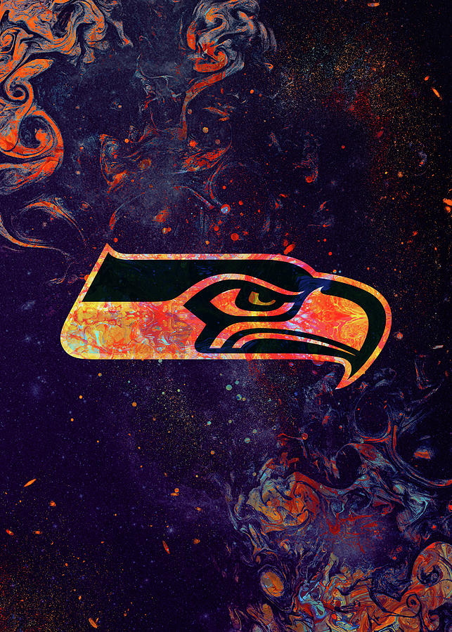 Football Seattle Seahawks Fanart Drawing by Leith Huber - Pixels