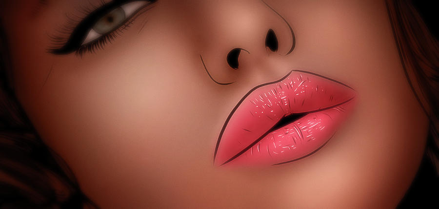 Art - Fruitful Lips Digital Art by Matthias Zegveld