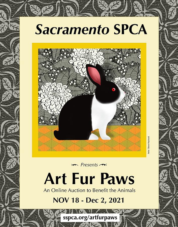 Art Fur Paws Auction Poster Digital Art by Steve Hayhurst
