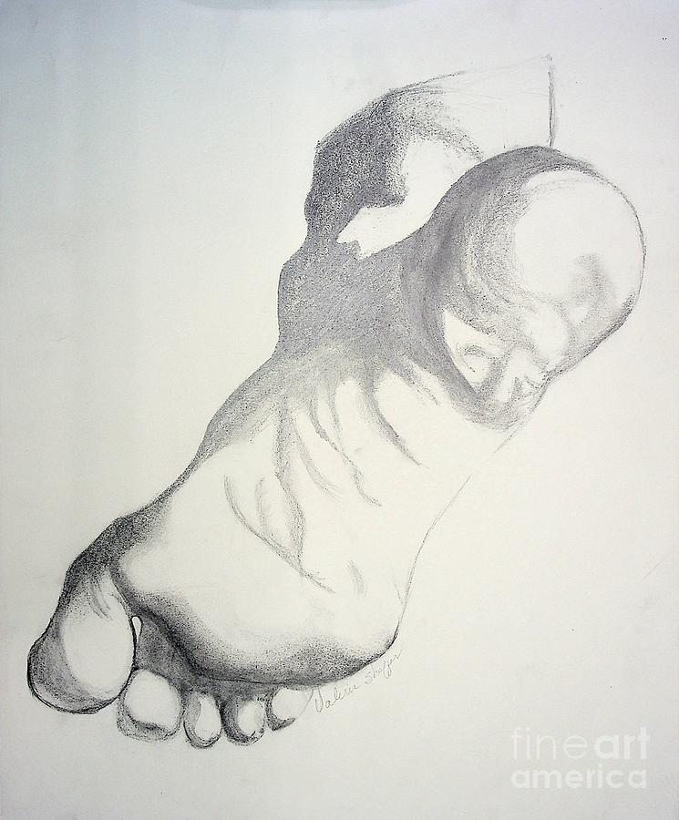 Art has sole Drawing by Valerie Shaffer