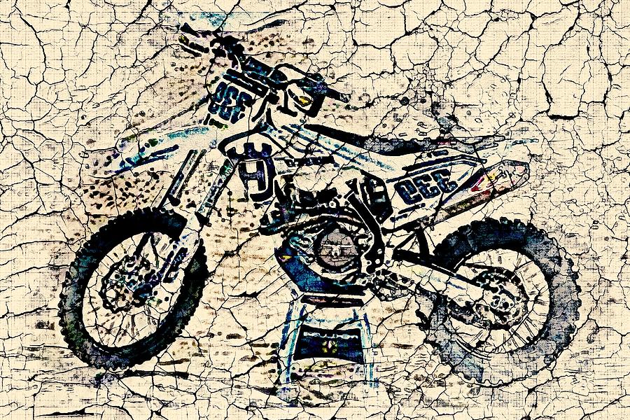 Art Husqvarna Fx450 Side 2022 Bikes Extreme Superbikes Abstract Digital ...