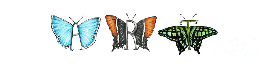 Art in Butterflies Drawing by Kristin Aquariann