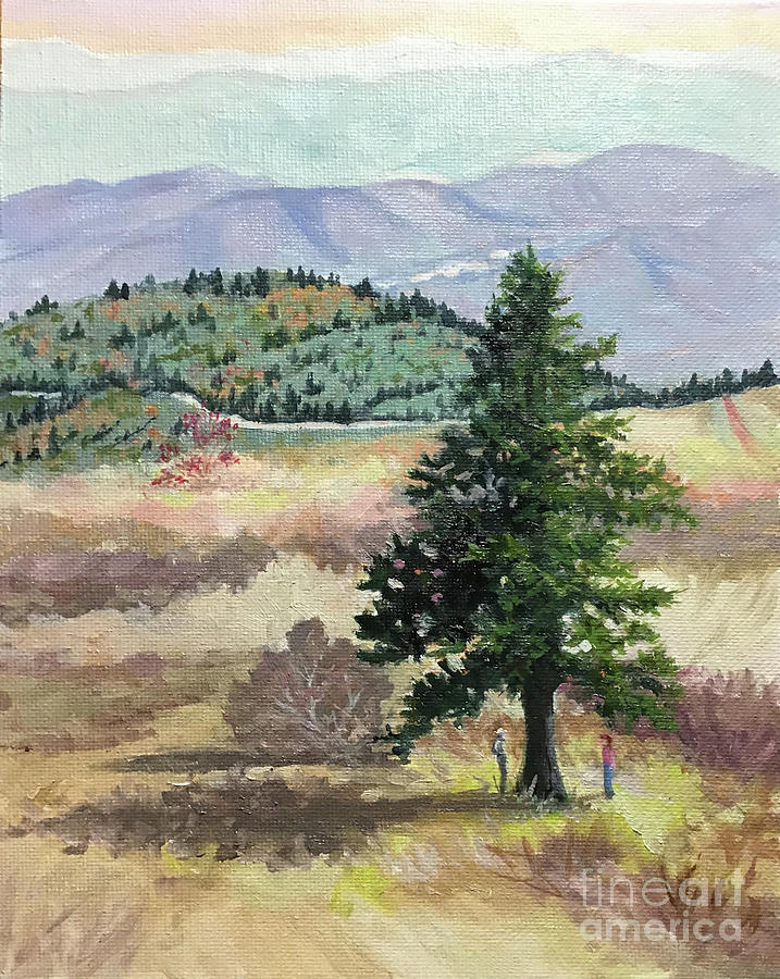 Art Loeb Lone Pine Painting by Anne Marie Brown