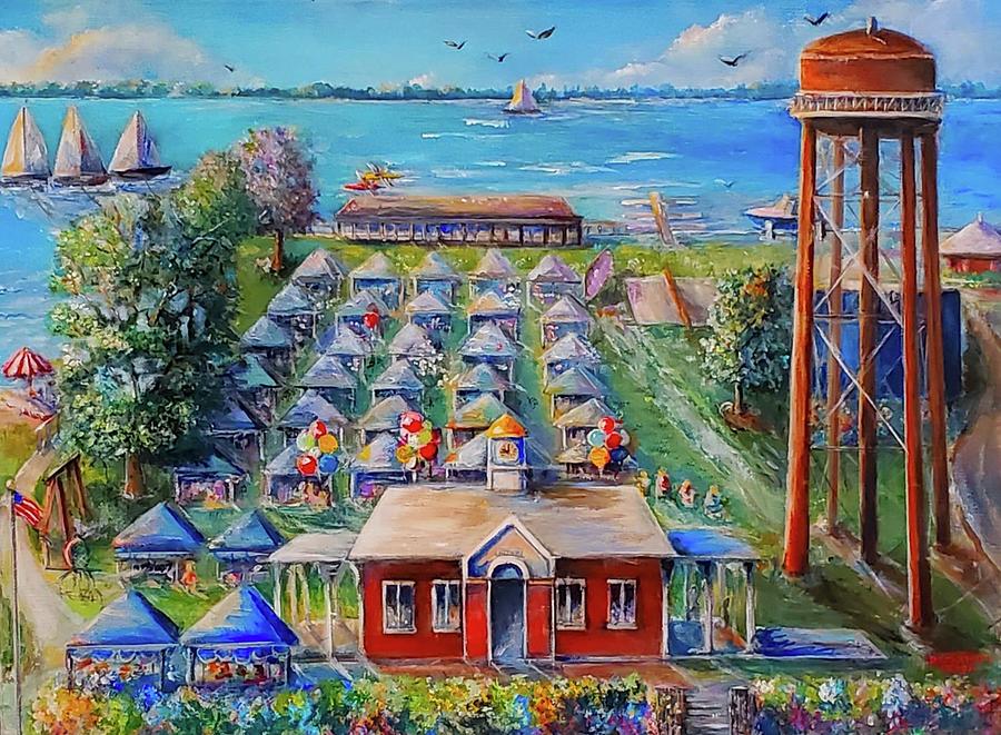 Art on the Bay  Painting by Bernadette Krupa