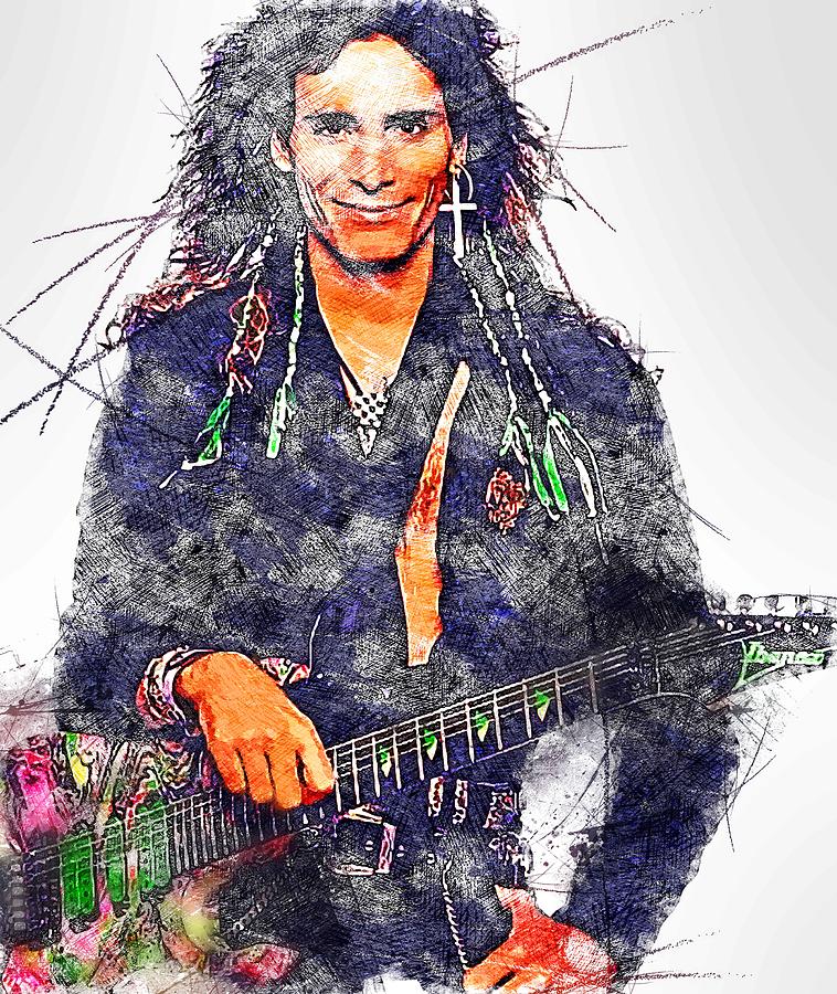 Art Steve Vai American Guitarist Composer Singer Songwriter Producer ...