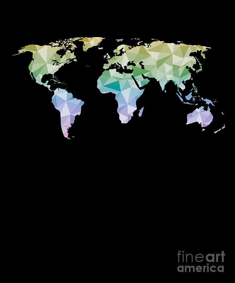 Artsy Map Of The World - Map of world