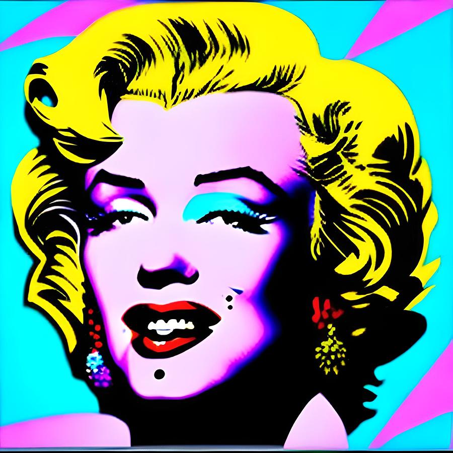 Arte Color Marylin Monroe Digital Art by Tereza Cristina Santos - Fine ...