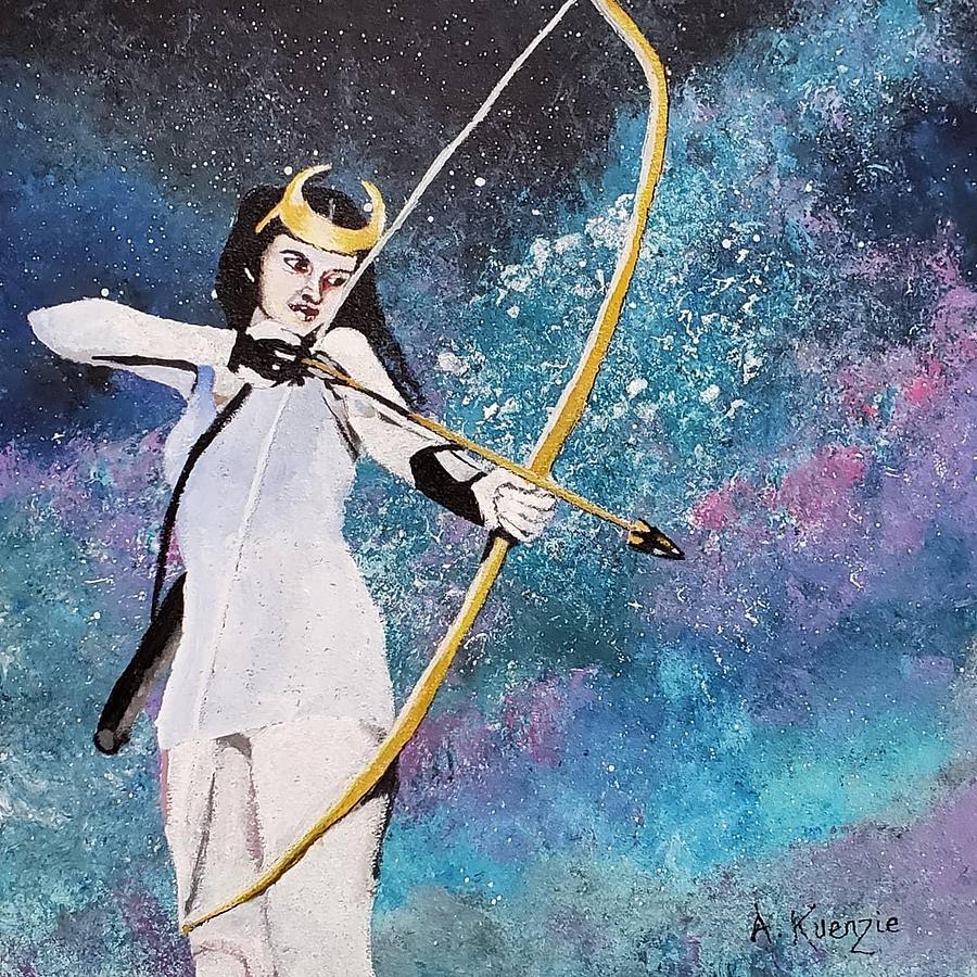 Artemis Painting by Amy Kuenzie