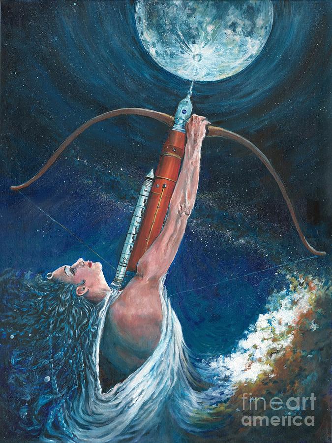Artemis Painting by Merana Cadorette