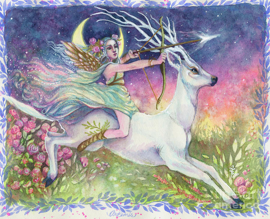 Artemis Painting by Sara Burrier