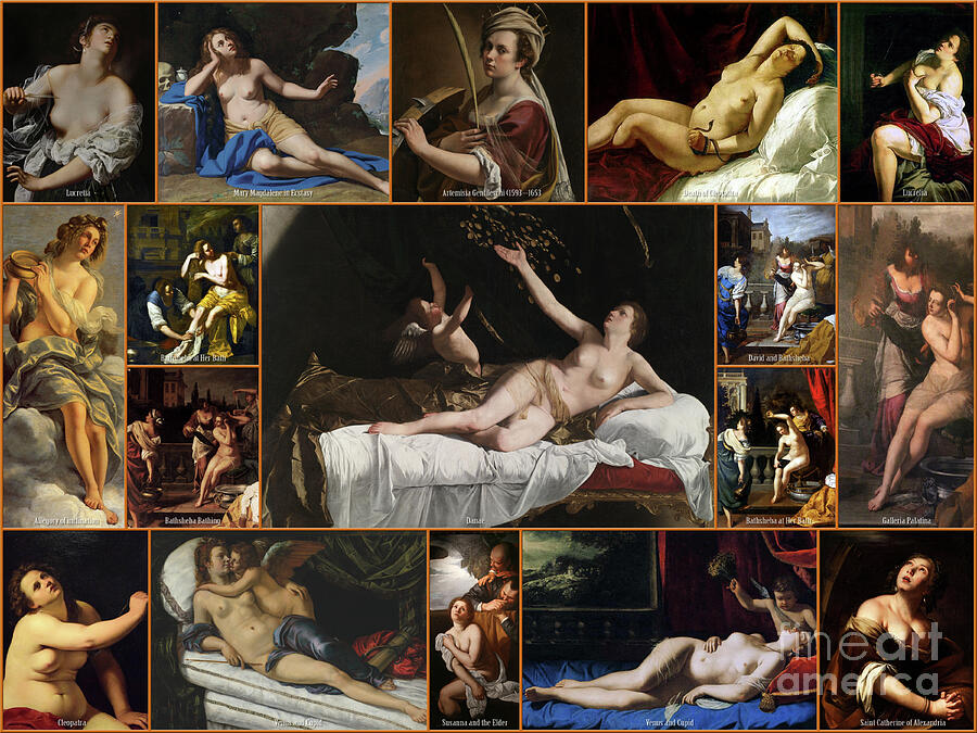 Artemisia Gentileschi, Most Famous Italian Baroque Paintings, Art Print