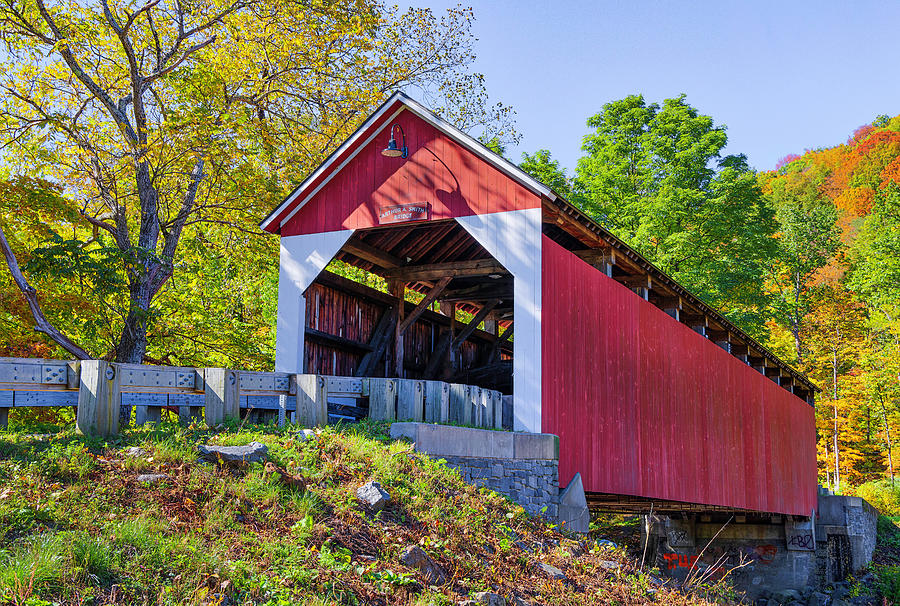 Arthur A. Smith Covered Bridge Colrain Massachusetts  Photograph by Juergen Roth