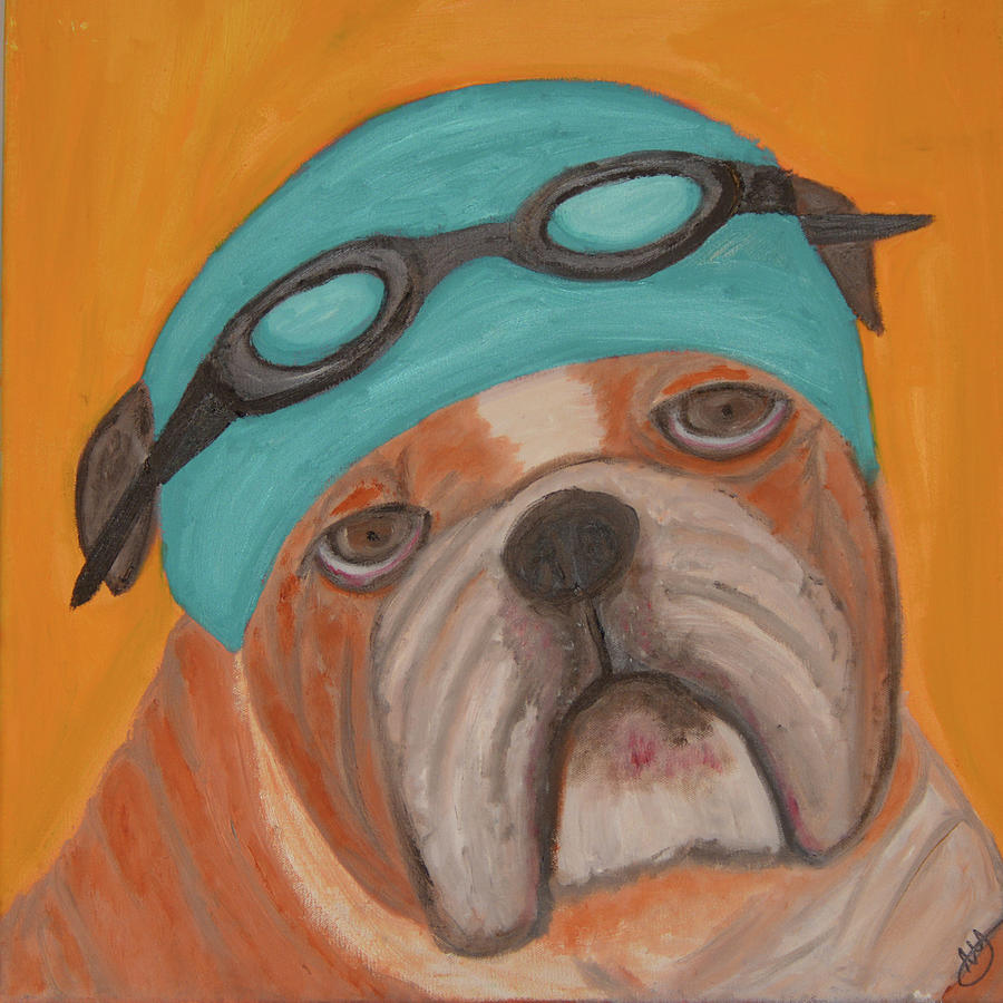Arthur After Swimming Painting by Anita Hummel