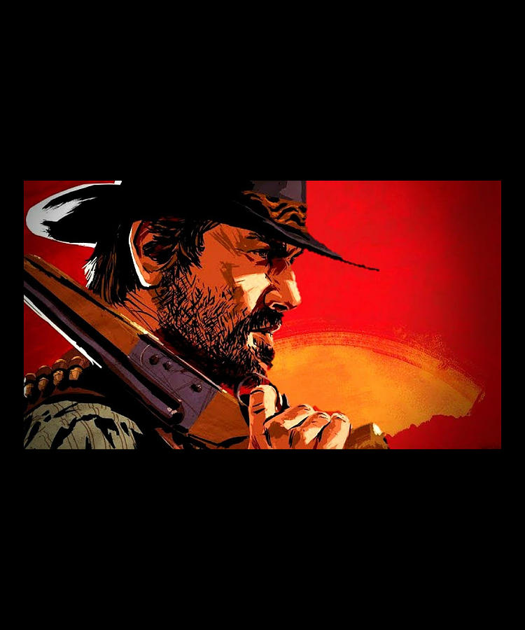 Arthur Morgan Gunslinging Gaming Digital Art by The Pristine Artist