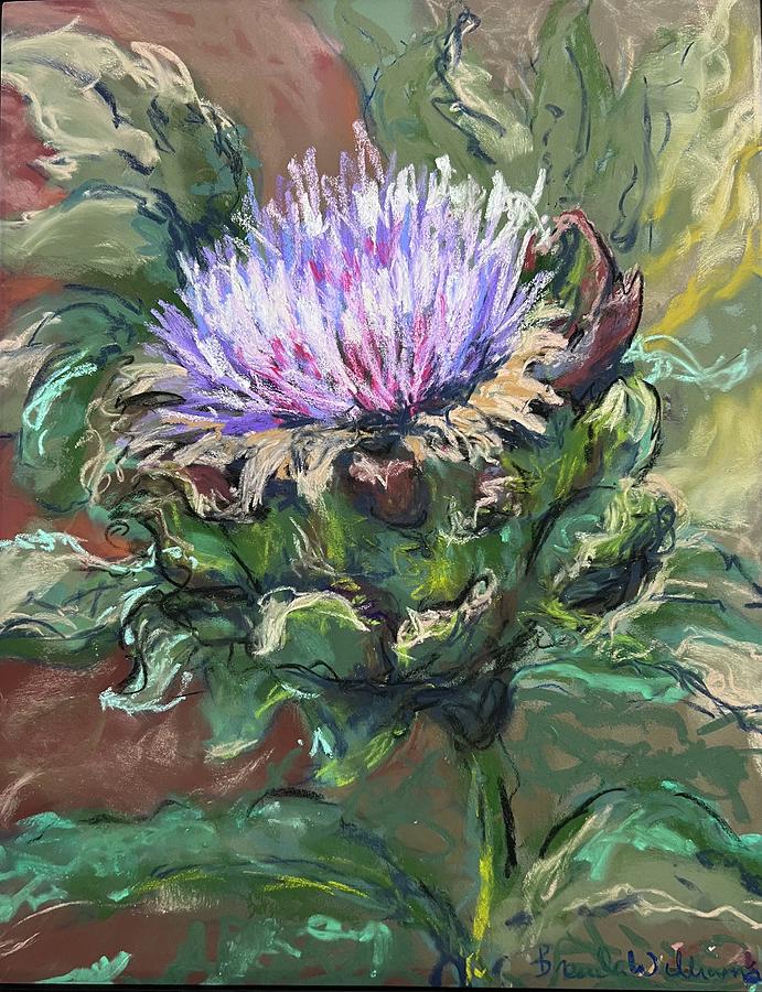 Artichoke Painting - Artichoke Flower by Brenda Williams